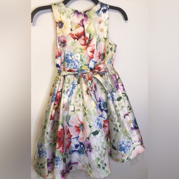 Couture princess multicolor floral dress size 10 - Picture 4 of 8